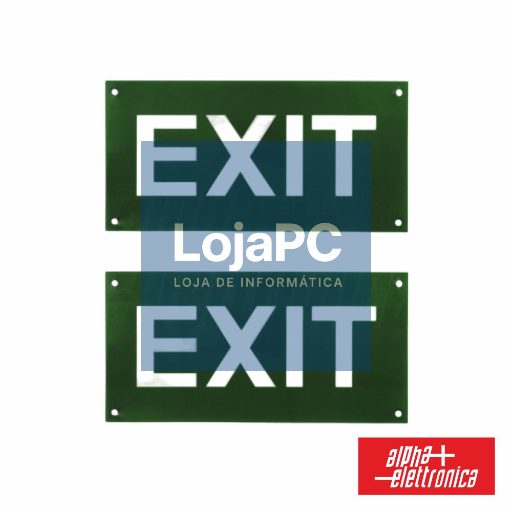 Conjunto De Dois Pictogramas "EXIT" P/ KL996-00 ALPHA