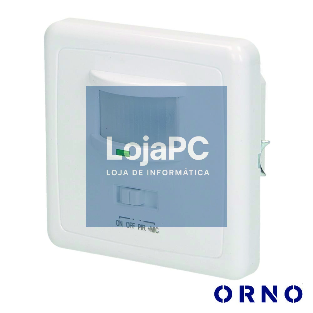 Detector De Movimentos E Som Pir P/ Encastrar Branco ORNO