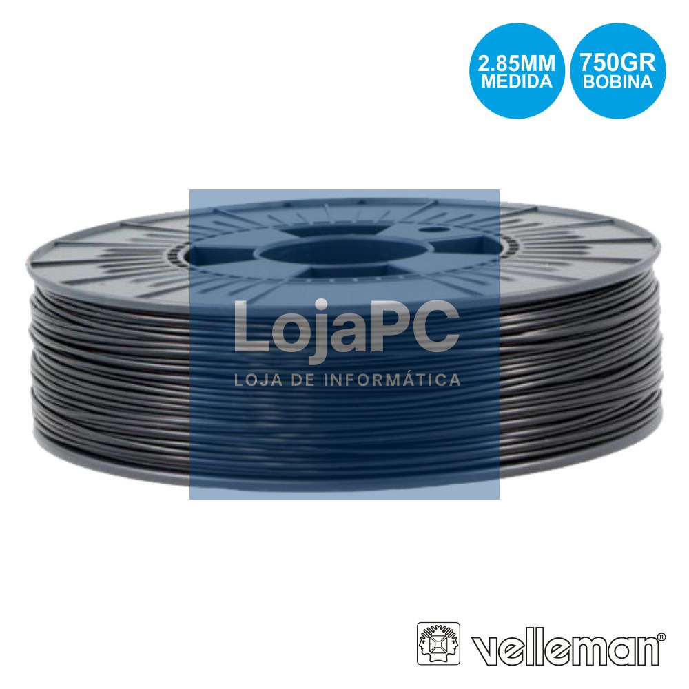 ROLO DE FILAMENTO P/ IMPRESSÃO 3D 2.85MM 750G PRETO
