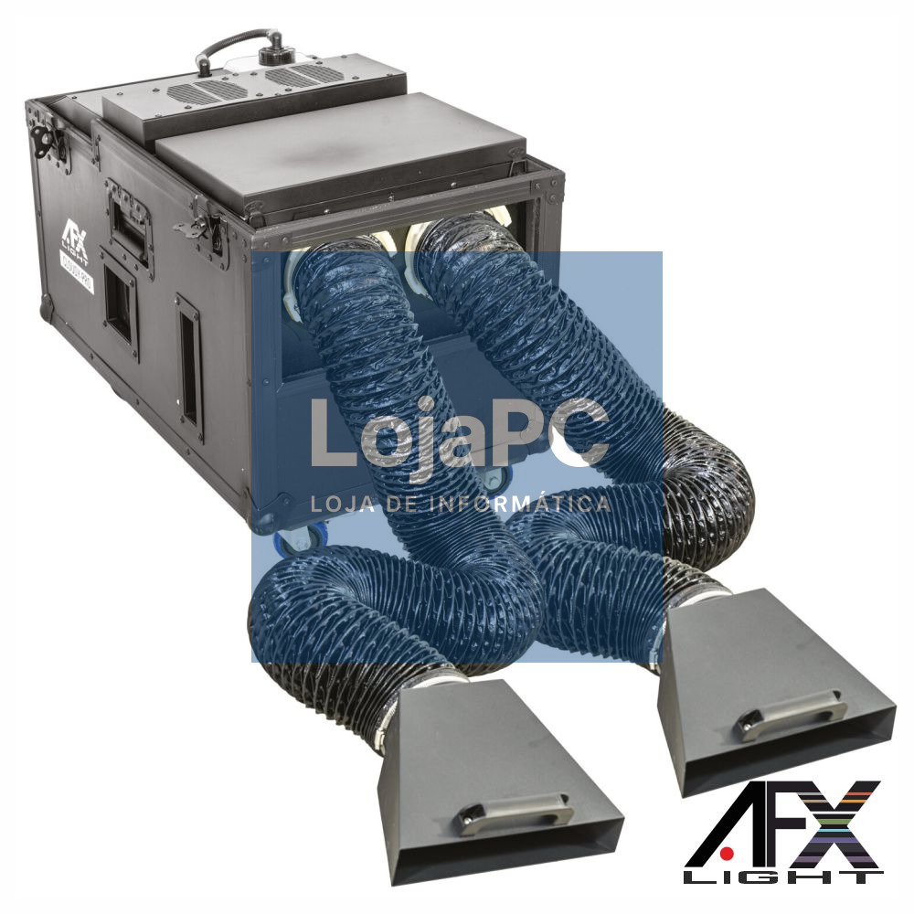 Máquina de Fumos Low Fog 3000W DMX LCD Comando AFXLIGHT