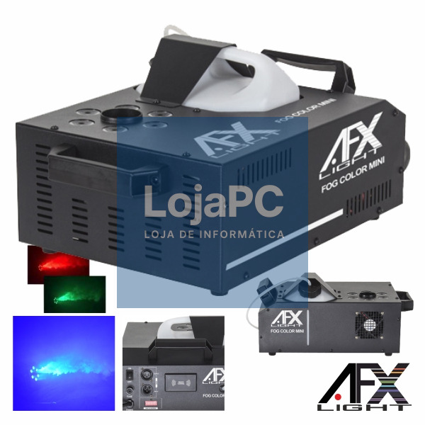 MÁQUINA DE FUMOS 900W 6 LEDS 3W RGB DMX GEYSER AFXLIGHT