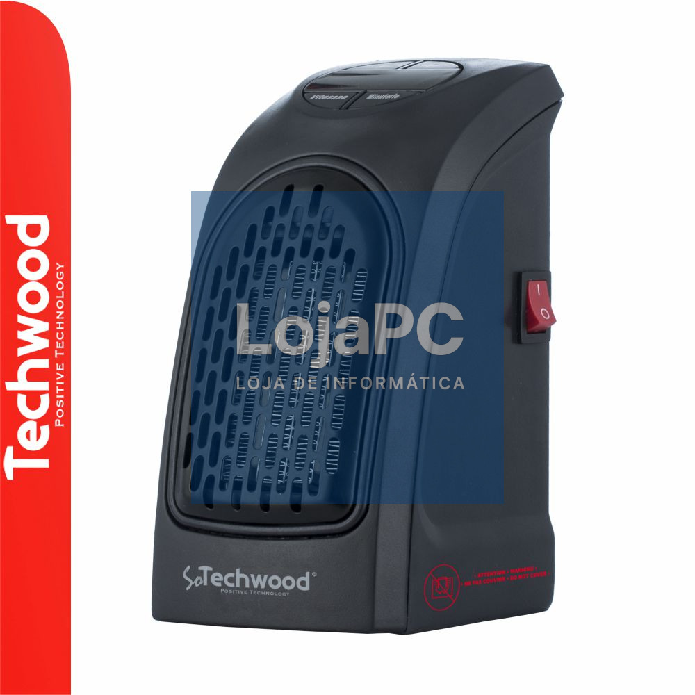 Aquecedor Cerâmico Portátil 400W TECHWOOD