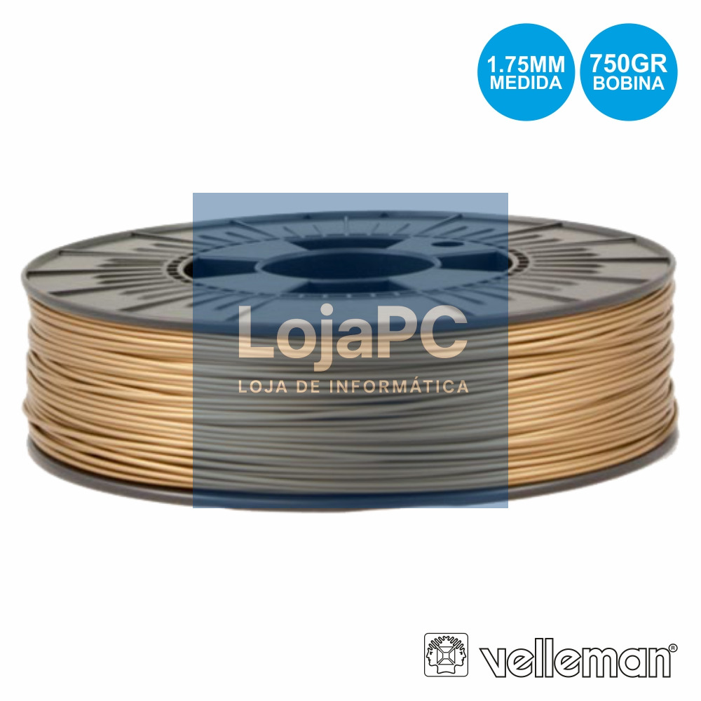 ROLO DE FILAMENTO P/ IMPRESSÃO 3D 1.75MM 750G BRONZE