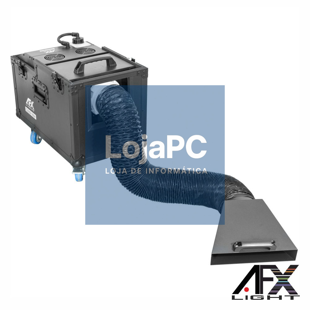 Máquina de Fumos Low Fog 2000W DMX LCD Comando AFXLIGHT