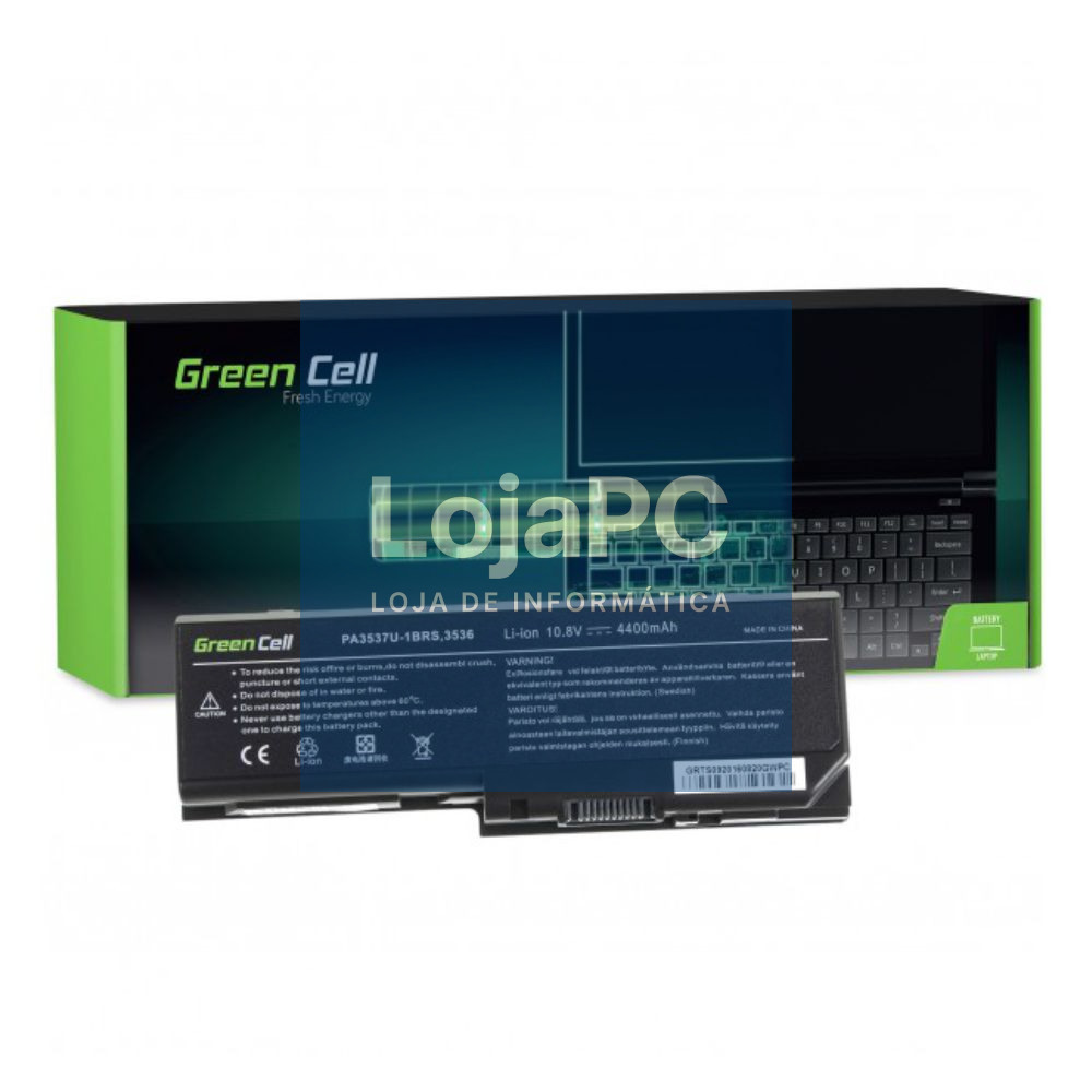 Bateria P/ Portátil Toshiba 4400mAh 10.8V GREEN CELL