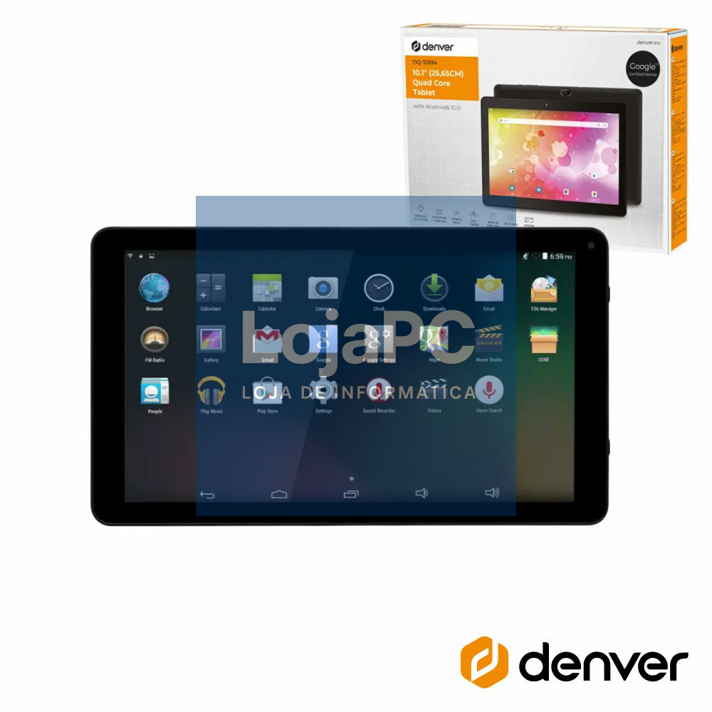 Tablet QuadCore de 10.1" Android 8.1 32GB DENVER