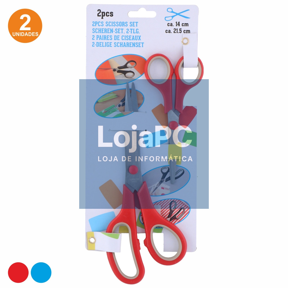 CONJUNTO 2 TESOURAS MULTIFUNÇÕES 140/215MM
