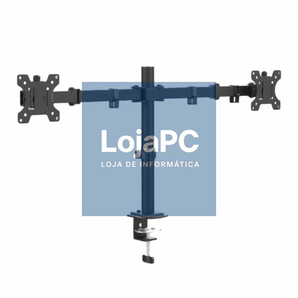 Suporte Duplo Monitor Mesa 13-32" 2x10kg Vesa 100x100