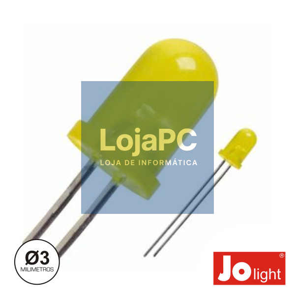 LED 3MM AMARELO DIFUSO INTERMITENTE JOLIGHT