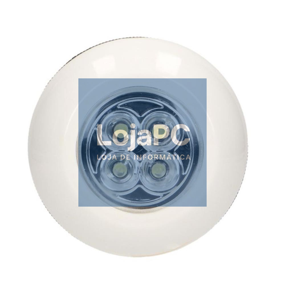 Luz de Presença Portátil 6000K C/ Interruptor Tátil VIRONE