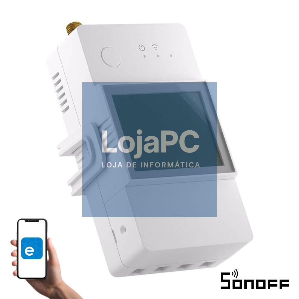 Contador De Energia Inteligente 100A P/ Calha DIN e WiFi