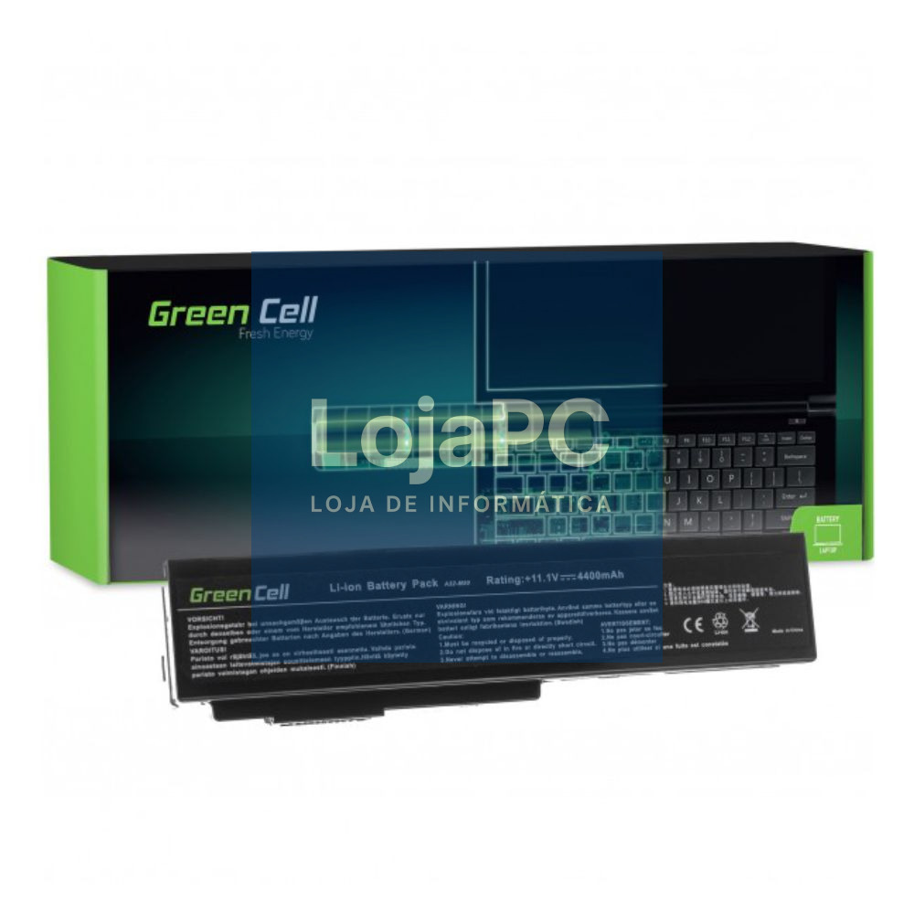 Bateria P/ Portátil Asus 4400mAh 11.1V GREEN CELL