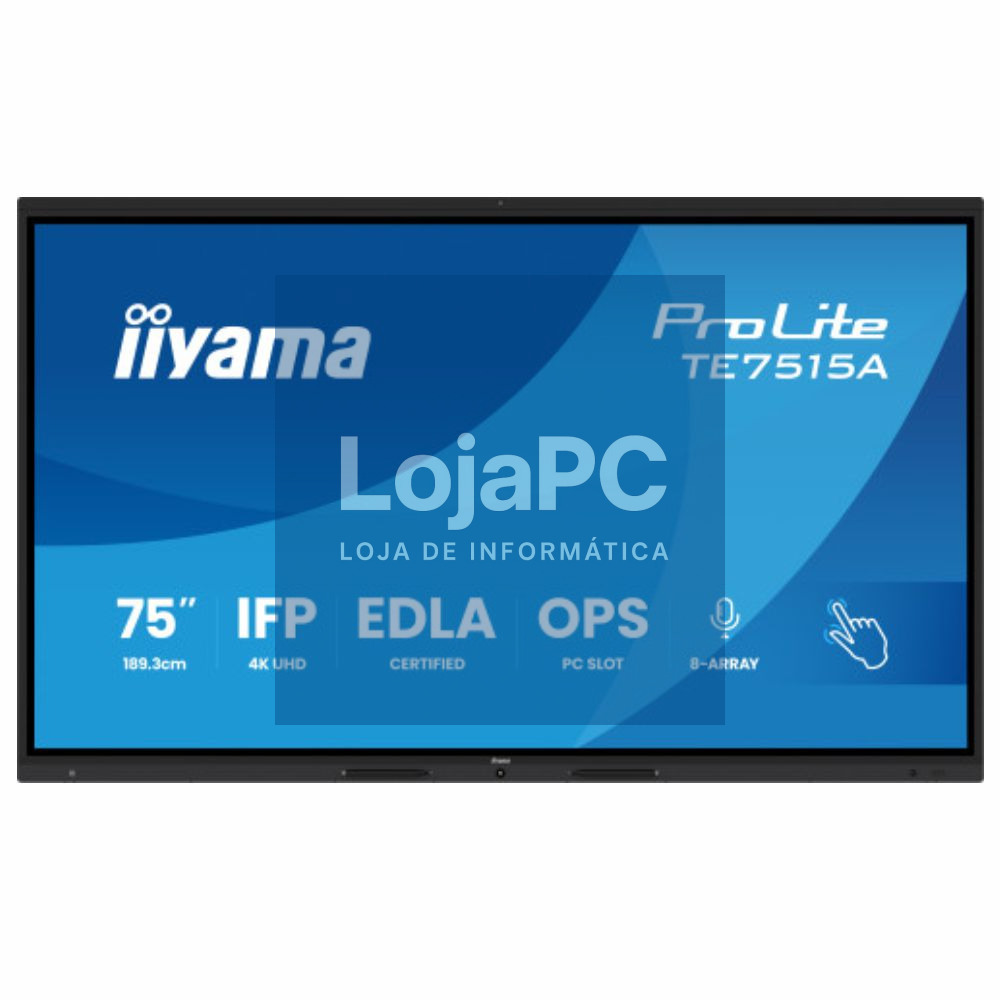 Ecrã Interativo Tátil de 75" Google EDLA DMS Android 14