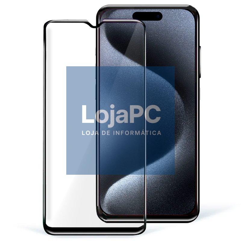 Tempered Glass Screen Protector COOL for iPhone 15 Pro (FULL 3D)