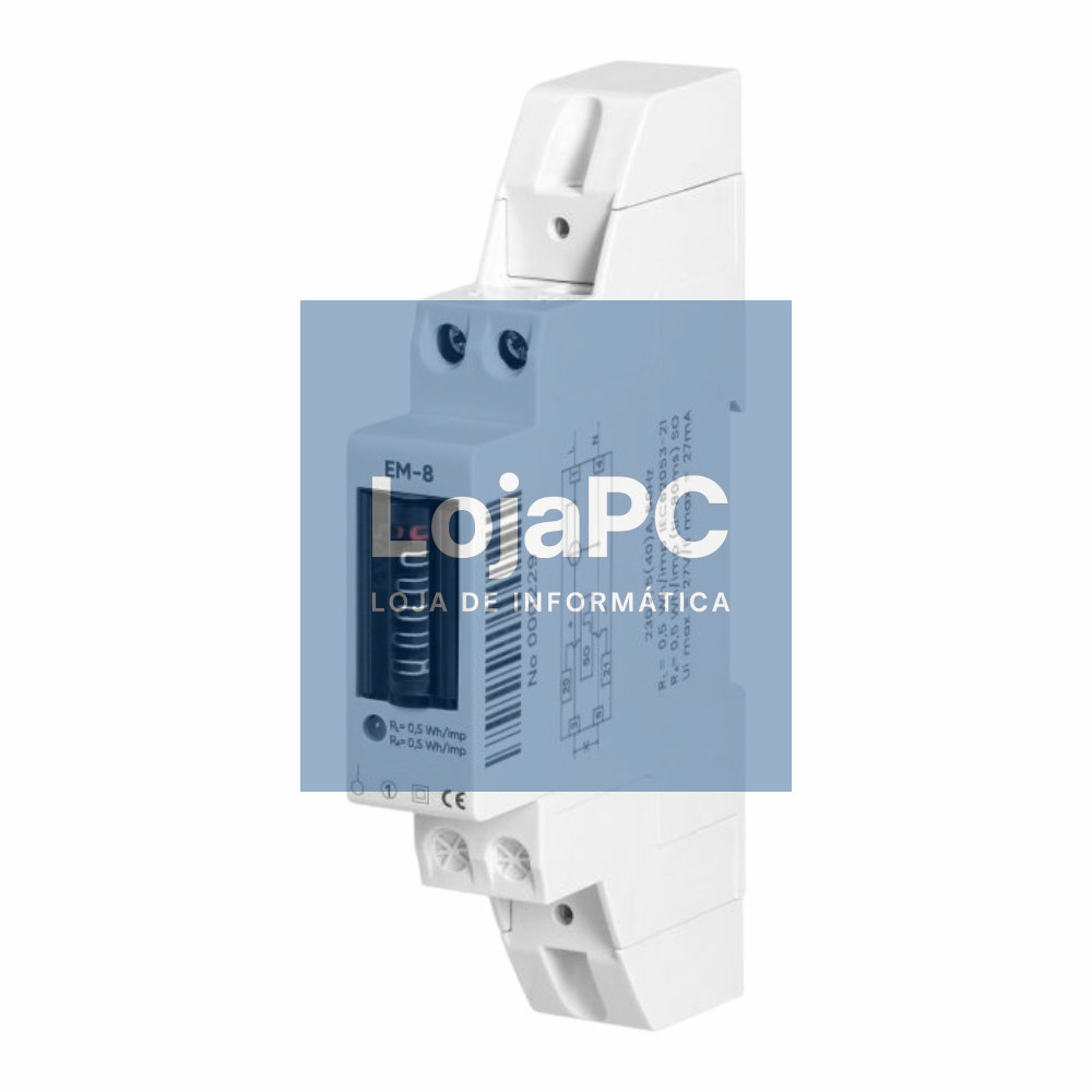 Contador Energia Analógico Monofásico 230V/40A 1 Módulos DIN
