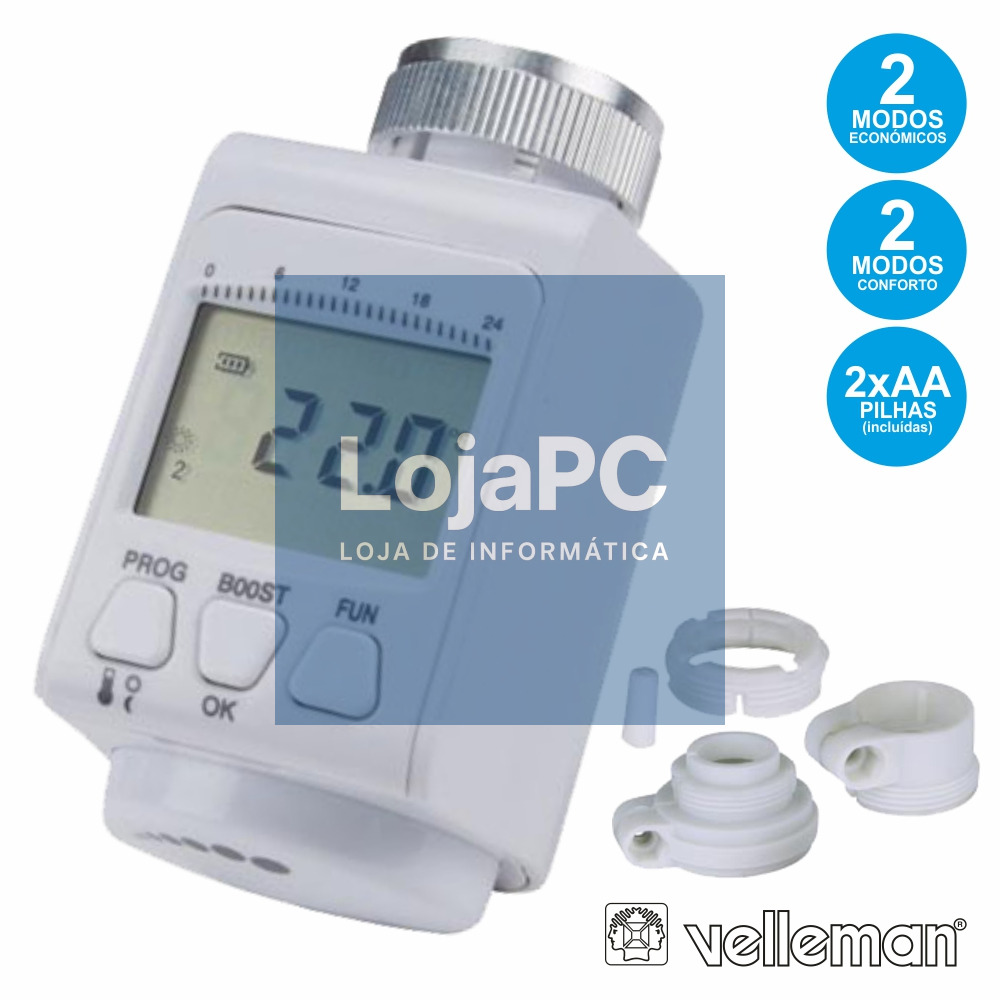 TERMOSTATO DIGITAL P/ RADIADOR VELLEMAN