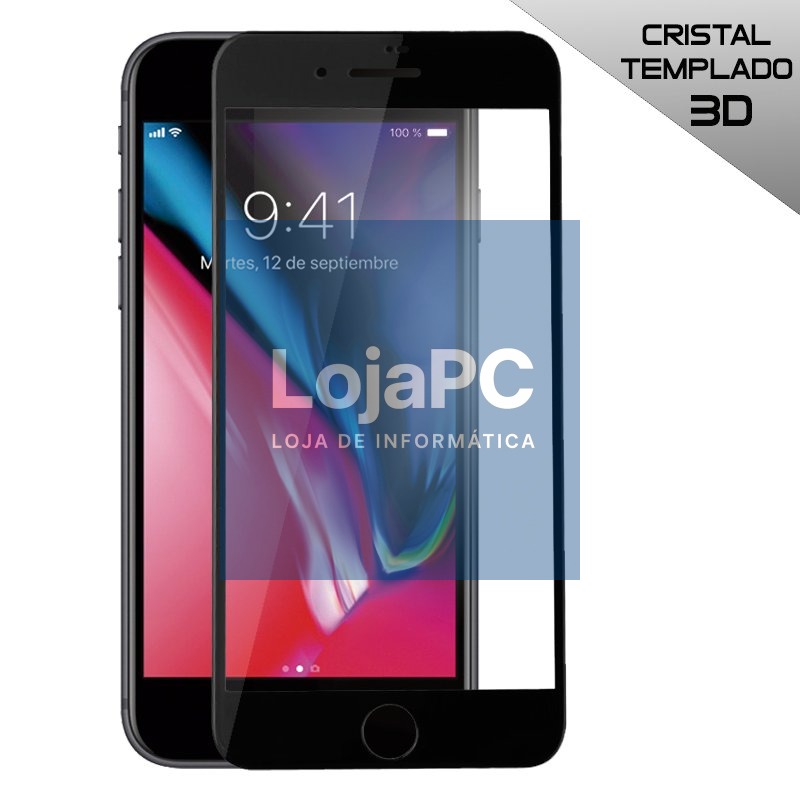 Tempered Glass Screen Protector COOL for iPhone 7 Plus / iPhone 8 Plus (FULL 3D Black)