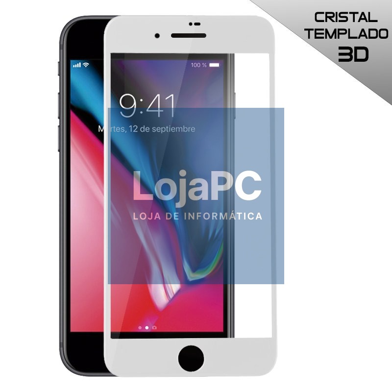 Tempered Glass Screen Protector COOL for iPhone 7 Plus / iPhone 8 Plus (FULL 3D White)