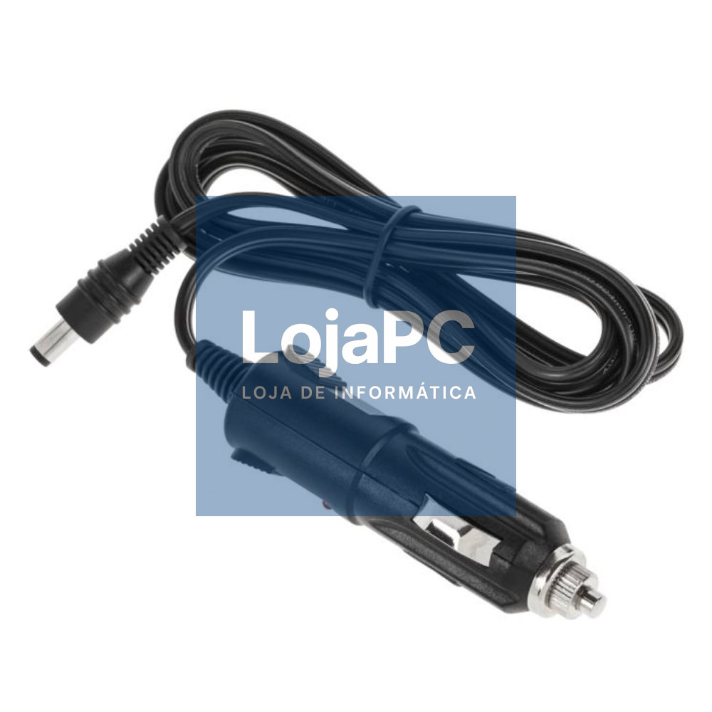 Cabo Alimentação Ficha Isqueiro 12V C/ Ficha DC 2.1/5.5mm