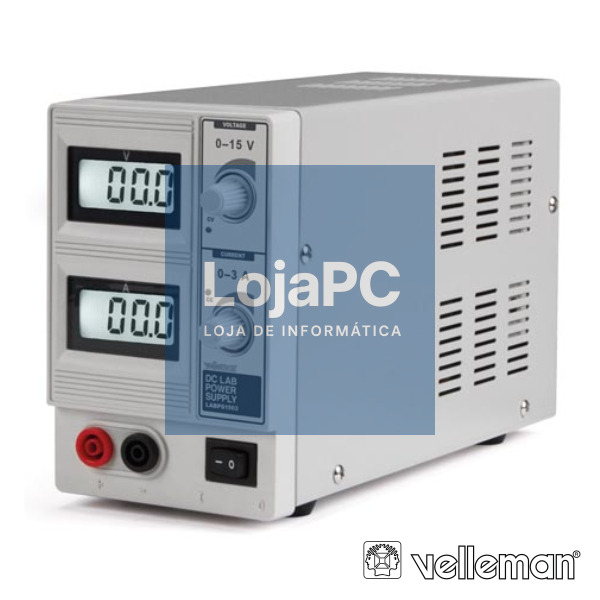 FONTE DE ALIMENTAÇÃO DIGITAL 0-15V / 0-3A VELLEMAN