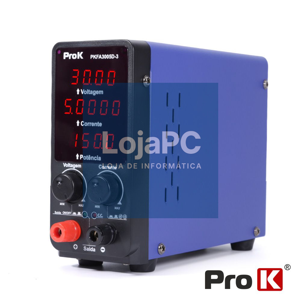 Fonte De Alimentação Digital 150W 0-30V / 0-5A PROK