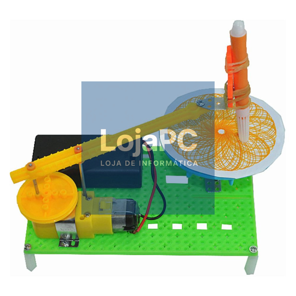 KIT EDUCATIVO PLOTTER DE DESENHO C/ PRATO E BRAÇO