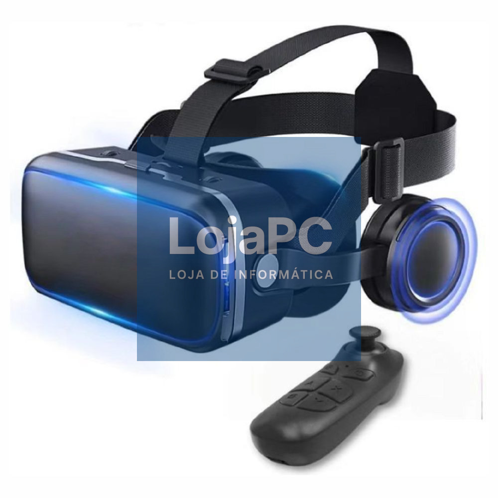 Óculos de Realidade Virtual 3D C/ Comando P/ Smartphone