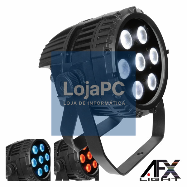 PROJETOR LUZ C/ 7 LEDS 15W RGBAW DMX IP65 AFXLIGHT