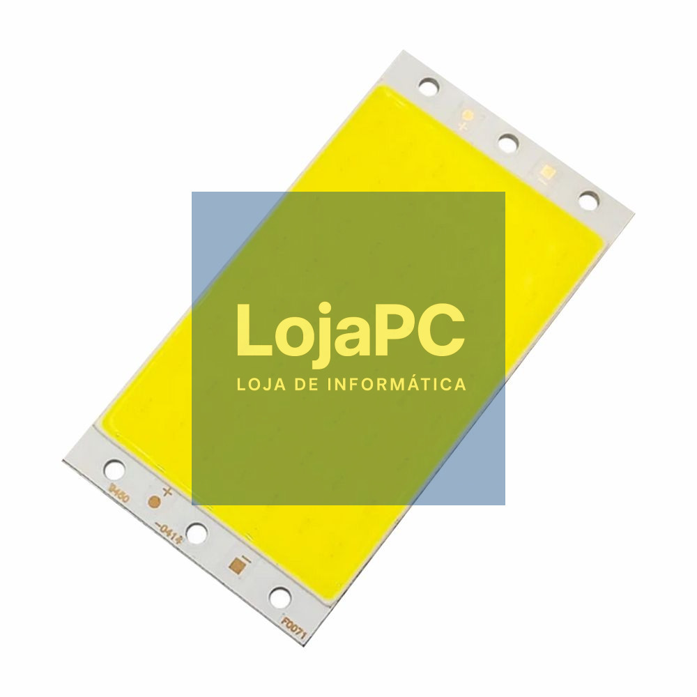 LED COB 15W 12V Branco Frio 94x50mm