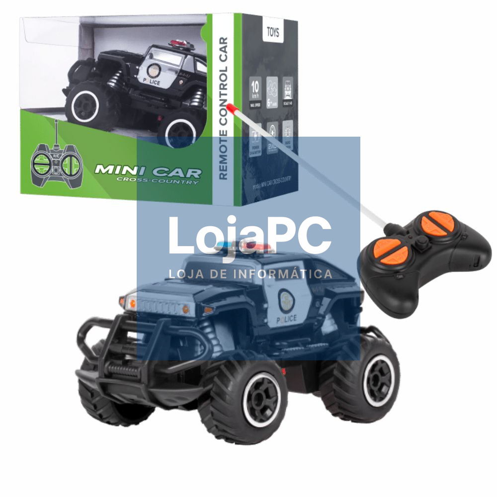 Carro Telecomandado Police 27 MHz 10km/h 2xAA