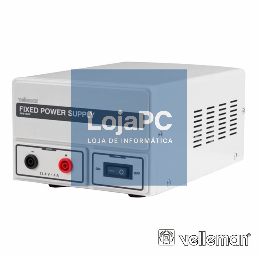 Fonte Alimentação Fixa 13.8VDC / 3A Velleman