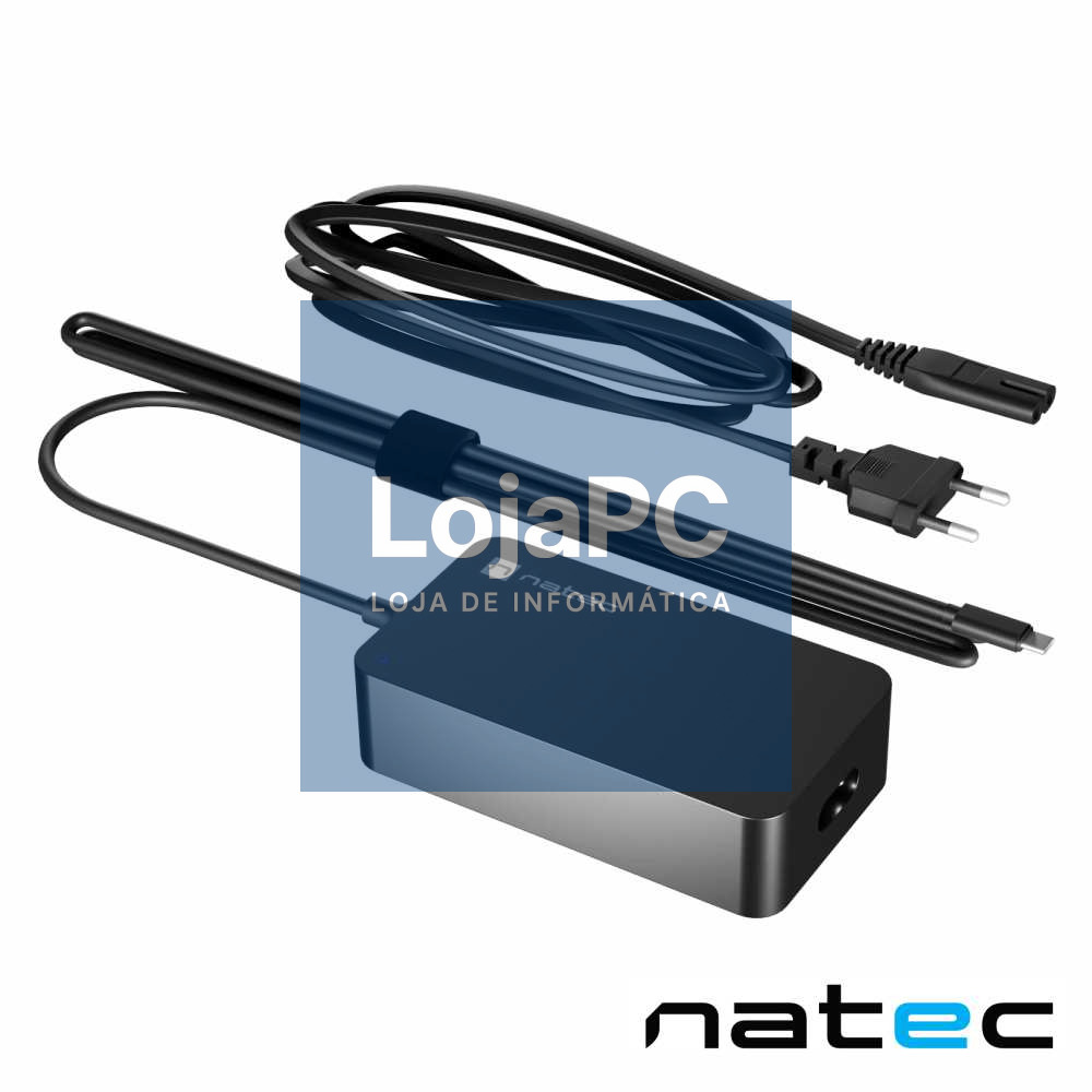 Alimentador GaN USB-C PD 65W Para Portátil GRAYLING NATEC