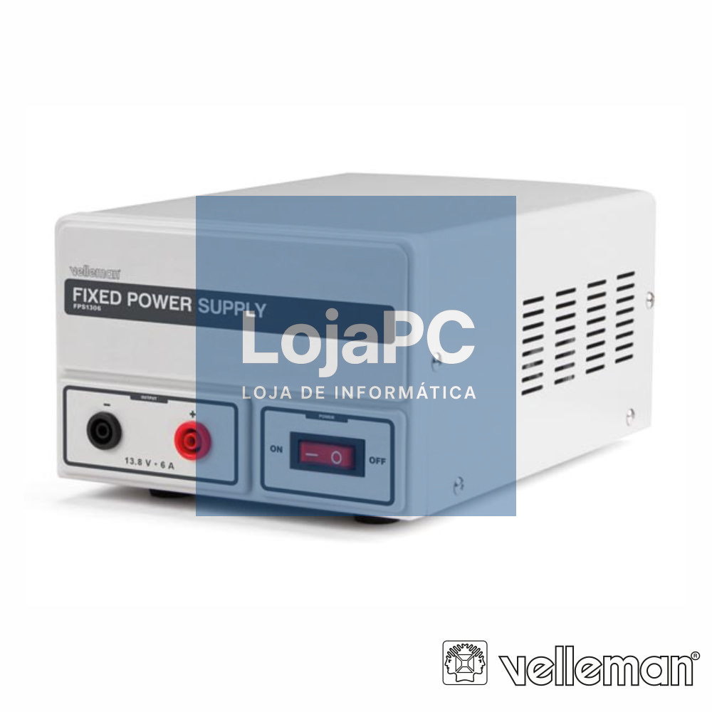 Fonte de Alimentação 13.8V 6A Fixa VELLEMAN