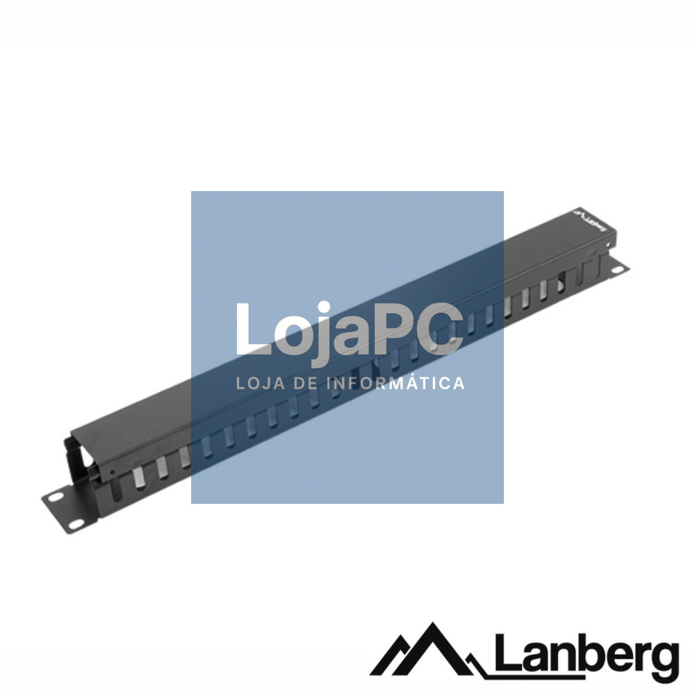 Painel Gestão De Cabos 19" 1U Metal Preto LANBERG