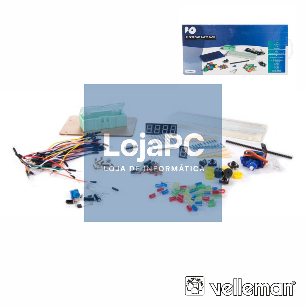 PACK COMPONENTES ELETRÓNICOS P/ ARDUÍNO VELLEMAN