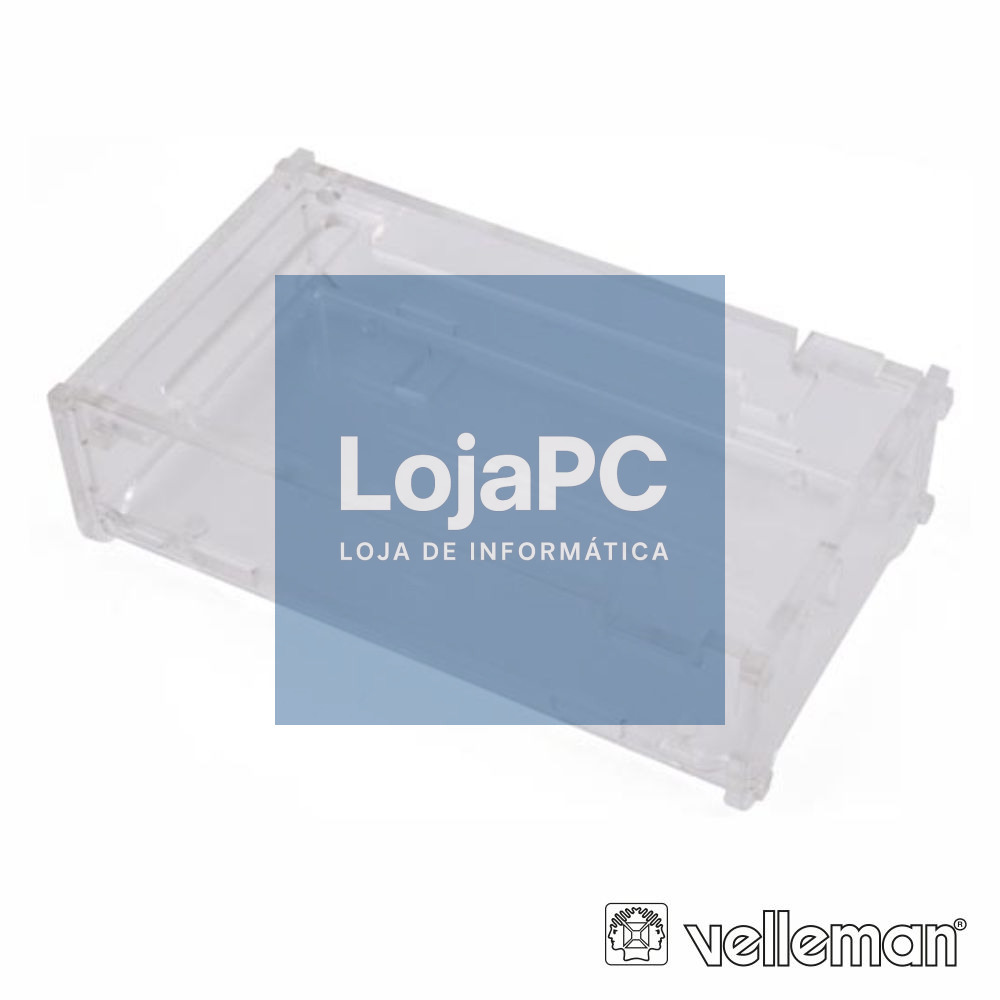 CAIXA TRANSPARENTE 114 x 65 x 18mm P/ ARDUÍNO VELLEMAN