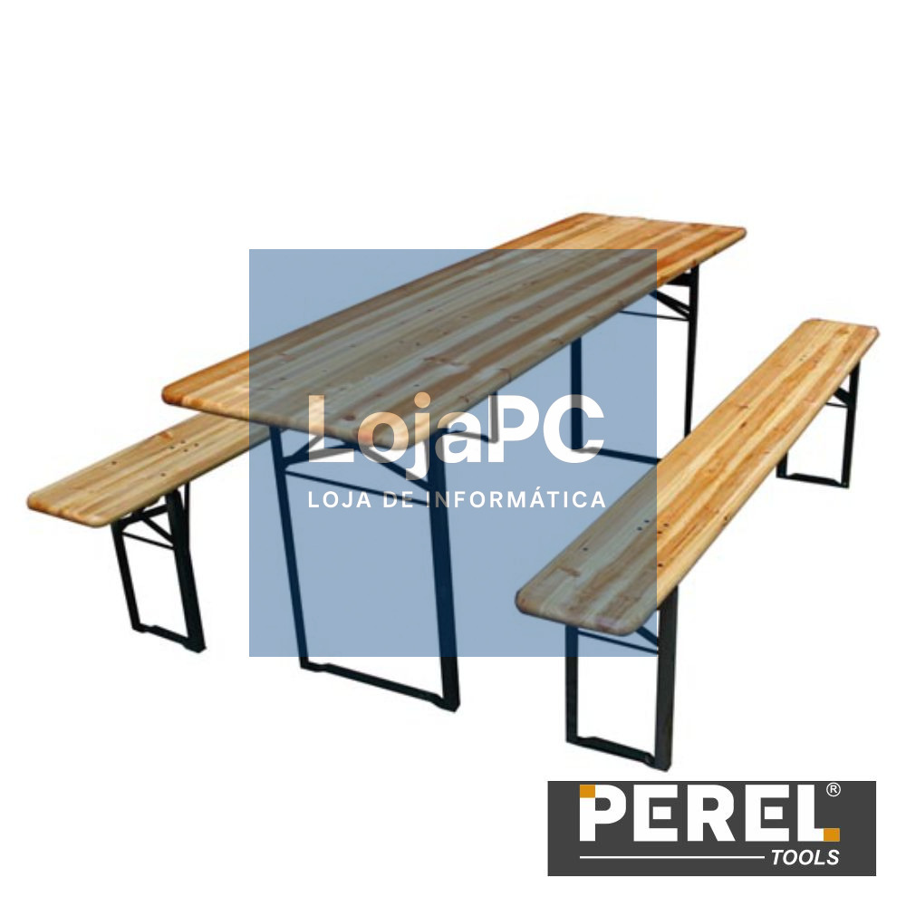 Mesa Dobrável P/ Interior E Exterior C/ 2 Bancos PEREL