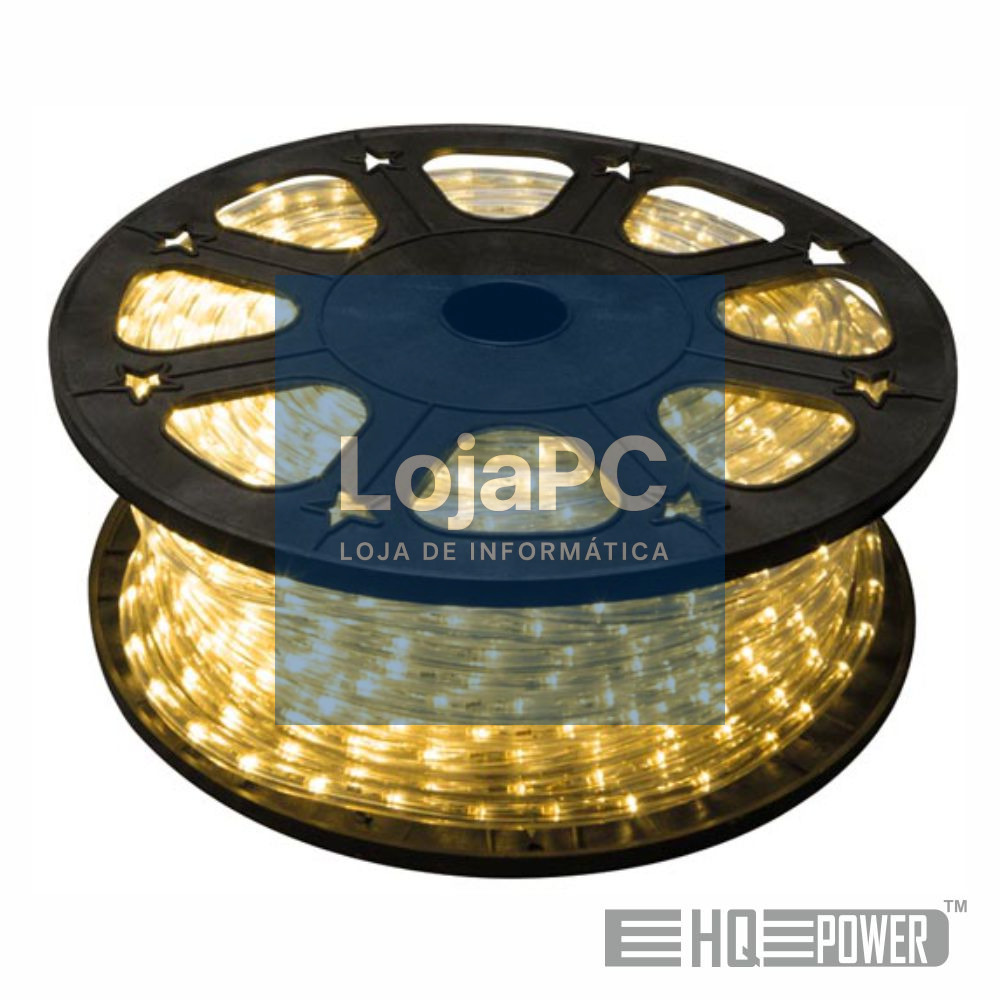 Mangueira Luminosa Led Branco Quente 45M HQ POWER
