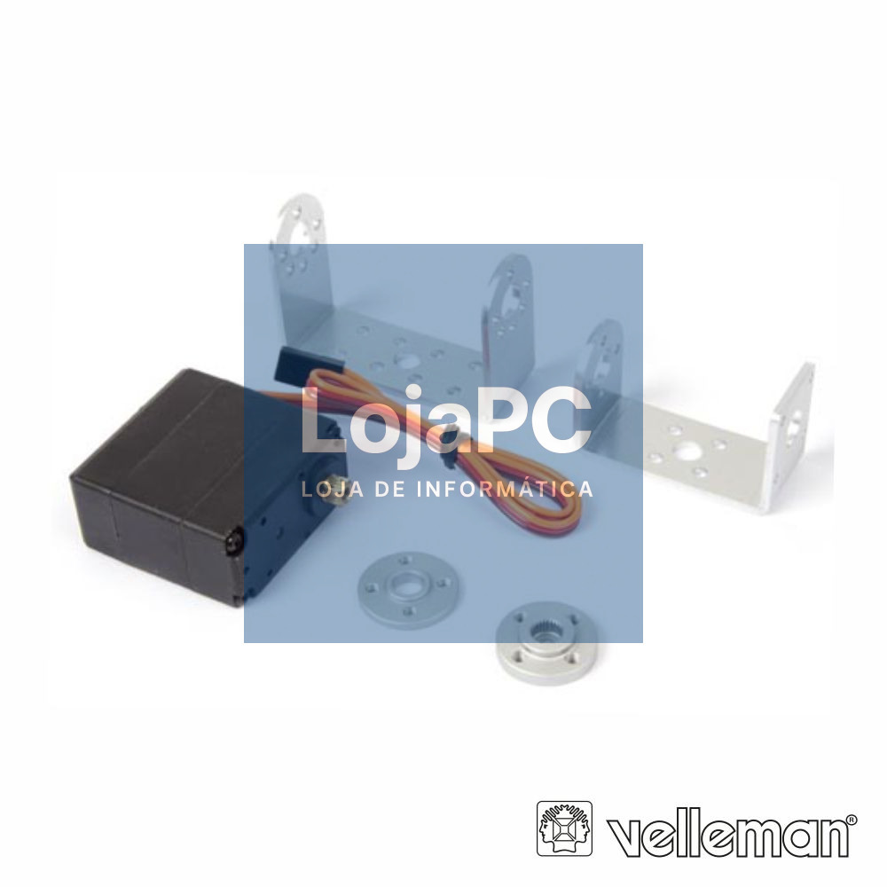 KIT SERVO DUPLO EIXO DIGITAL P/ ROBOT VELLEMAN