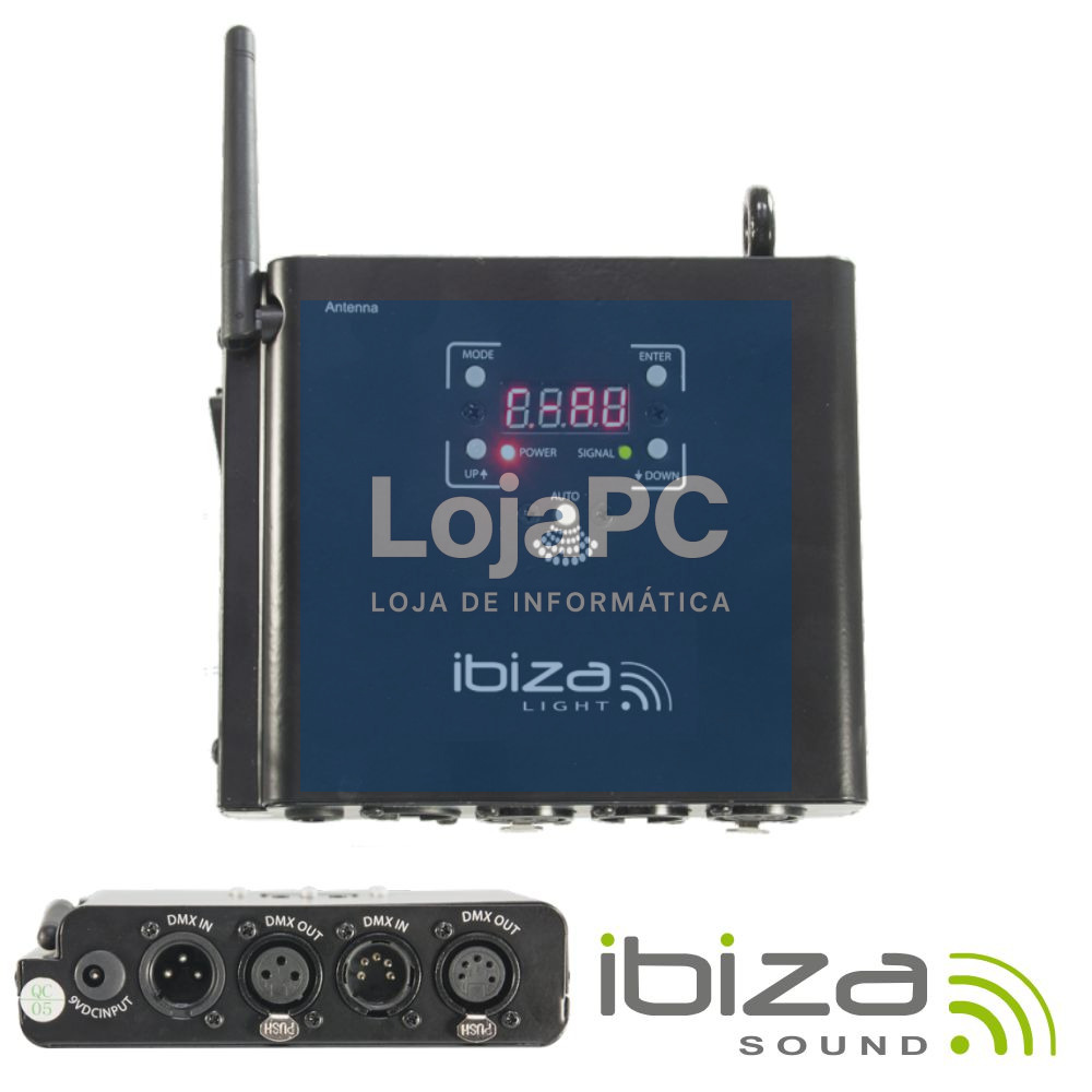 Sistema Transmissão DMX 2.4ghz 100m IBIZA