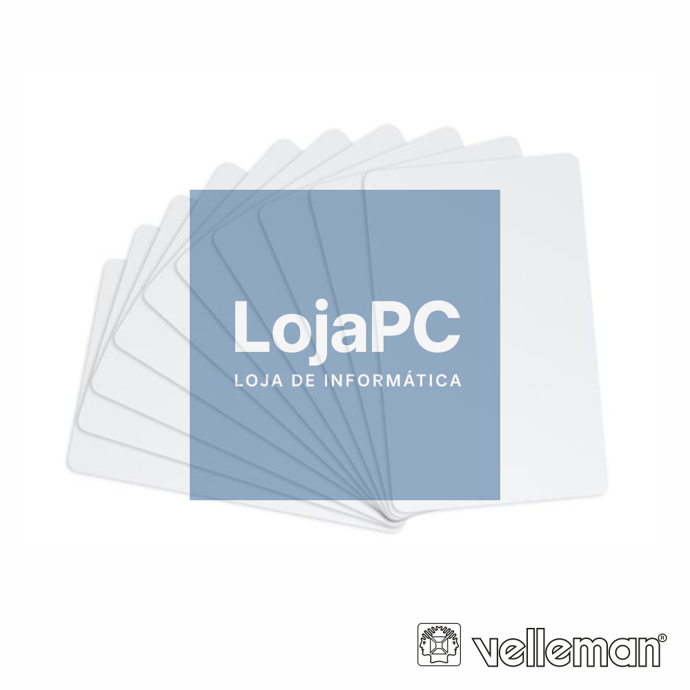 CARTÕES IDENTIFICAÇÃO PROGRAMAÇÃO RF 10X VELLEMAN
