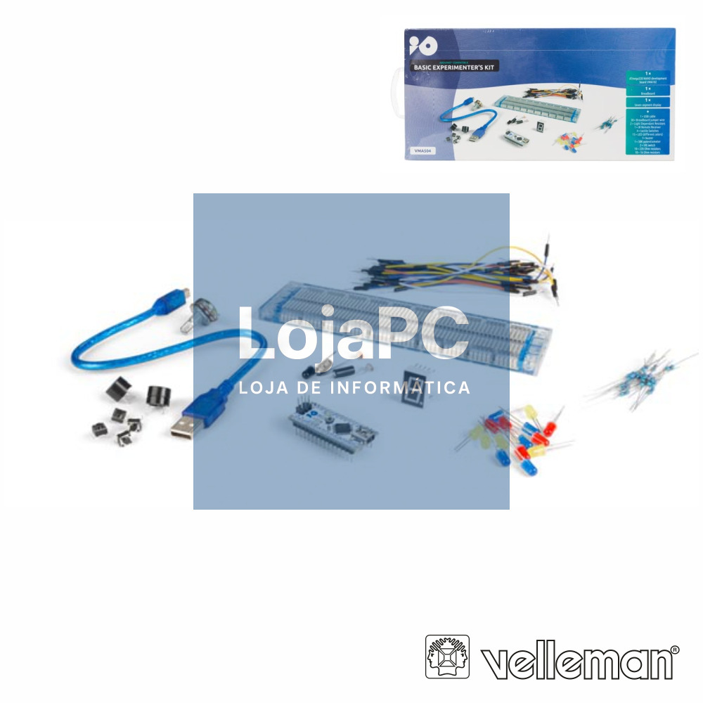 KIT EXPERIMENTAL BÁSICO P/ ARDUÍNO VELLEMAN