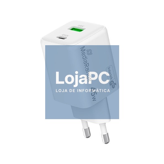 MEDIARANGE DUAL USB-A AND USB-C 45W CHARGER