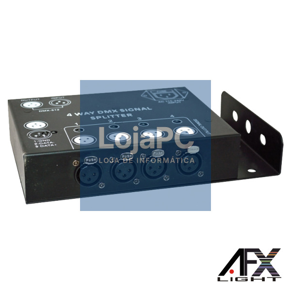 REPARTIDOR DMX 4 VIAS 1 ENTRADA AFXLIGHT