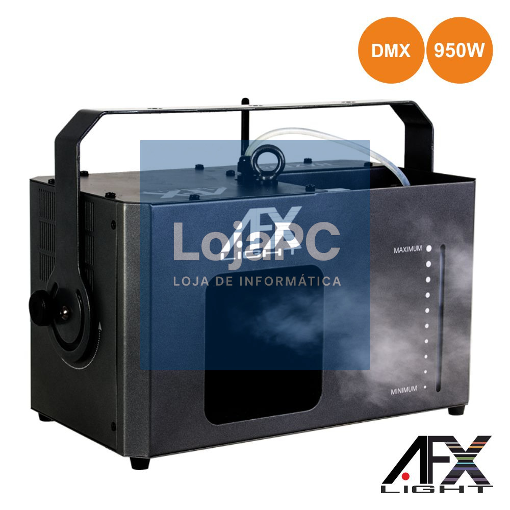 MÁQUINA DE NÉVOA 950W C/ COMANDO DMX AFXLIGHT
