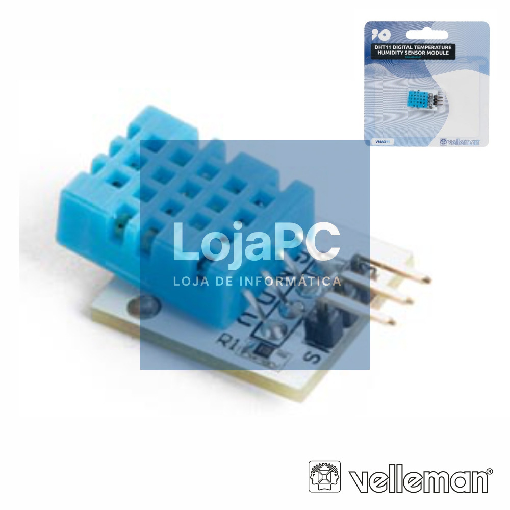 SENSOR DE TEMPERATURA DIGITAL E HUMIDADE P/ ARDUINO VELLEMAN