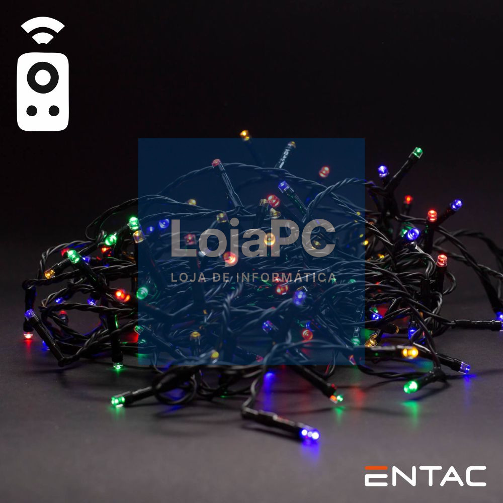 Grinalda 50 LEDS Multicor Comando IR 3xAA 5mt