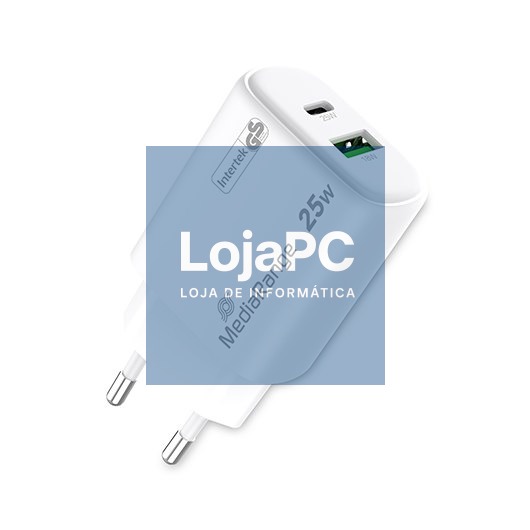 MEDIARANGE DUAL USB-A AND USB-C 25W CHARGER