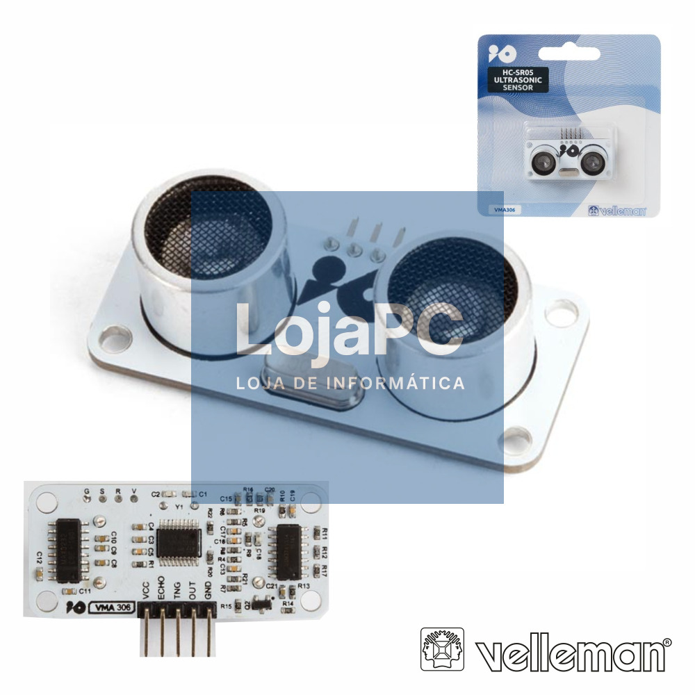 SENSOR ULTRASSÓNICO HC-SR05 VELLEMAN