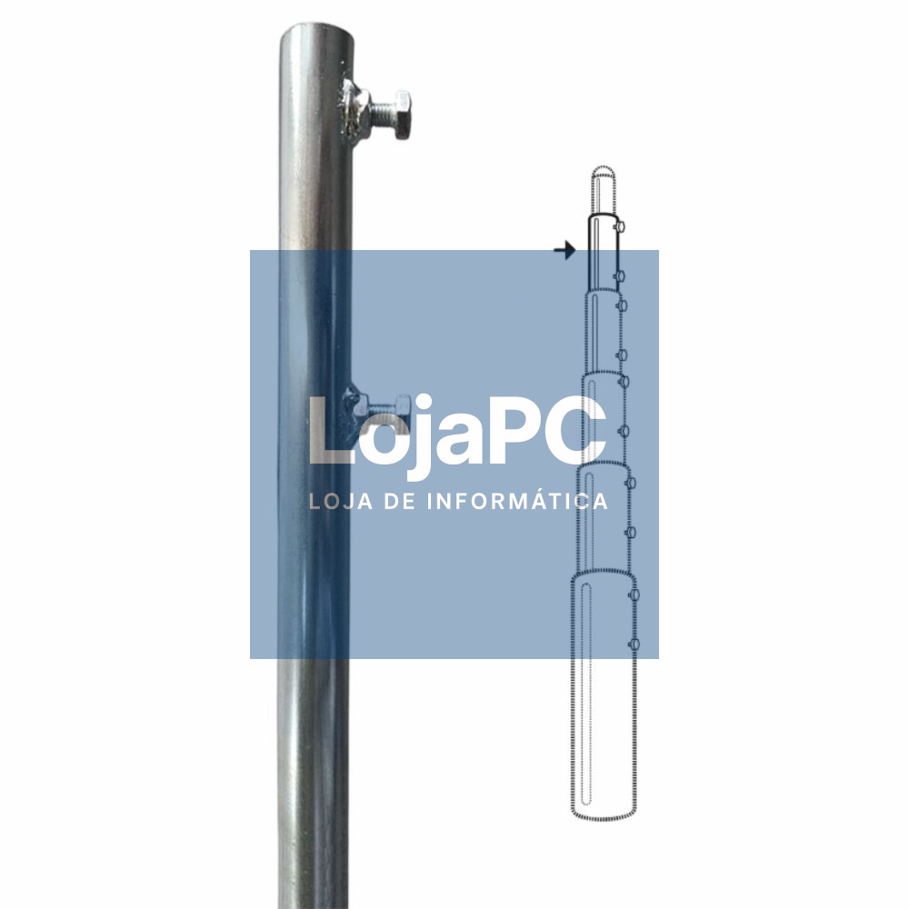 Mastro De Encaixe P/ Antena Exterior 3M